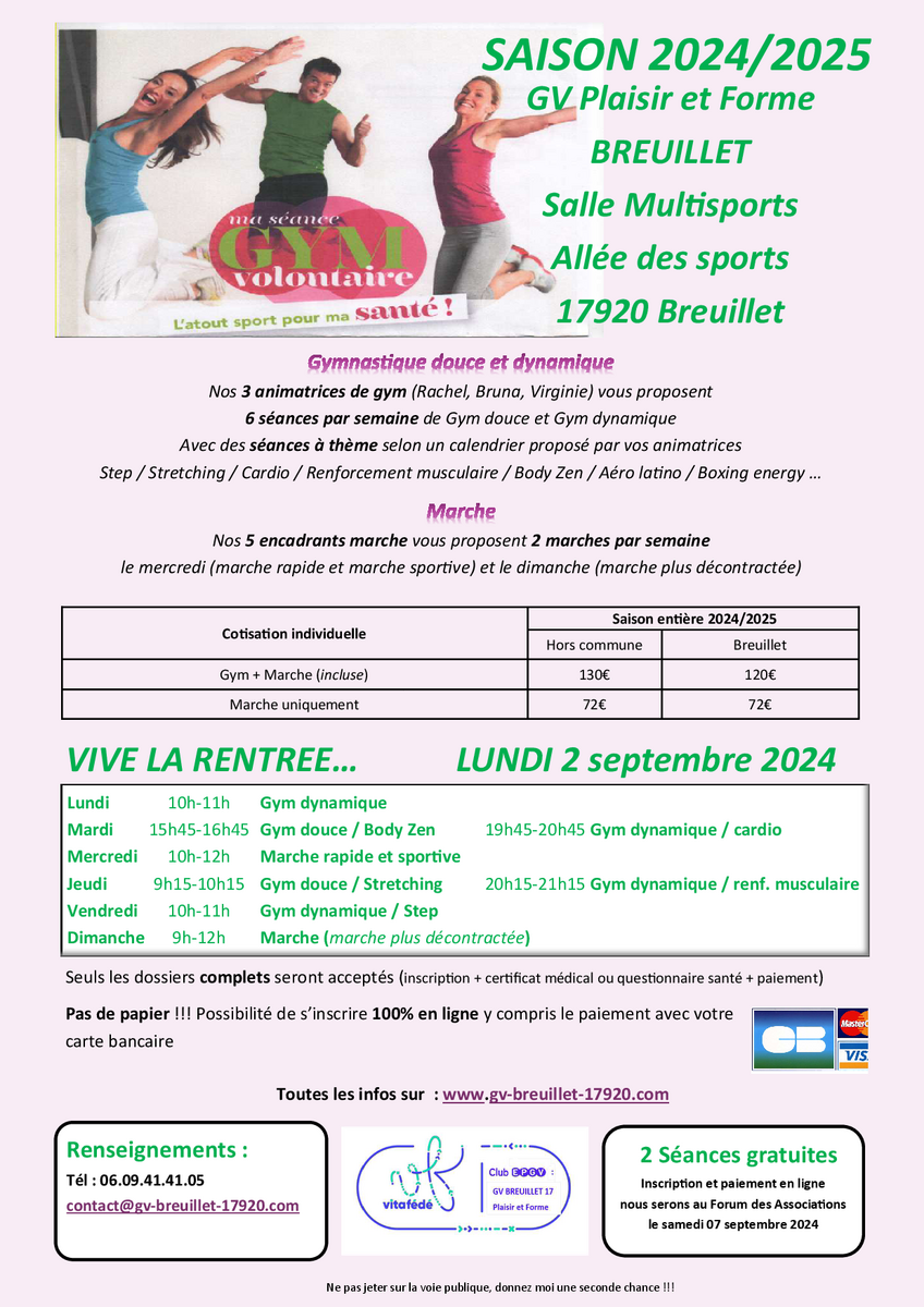 N'attendez pas la dernière minute pour vous inscrire pour la saison 2024/2025