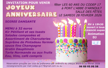 60 ans du CODEP 17, cela se fête