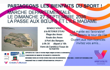 Alors on se bouge à la marche départementale le dimanche 27 septembre 2026