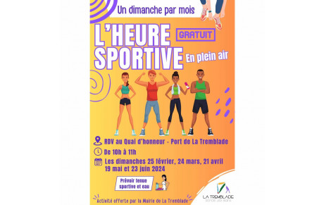 L'heure sportive du dimanche matin offerte par la mairie de La Tremblade