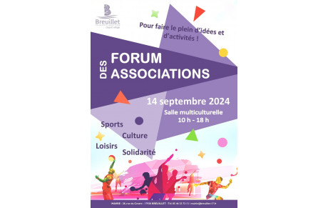 Forum des associations le 14/09/2024